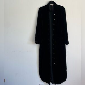 Vintage JJILL velvet long button down